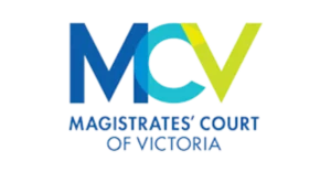 Bold blue and green letters “MCV” with text “MAGISTRATES’ COURT OF VICTORIA” below.